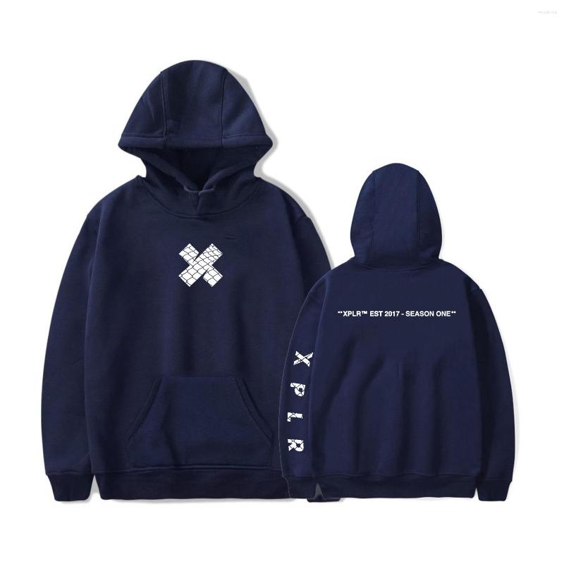 

Men's Hoodies Men's Hoodie XPLR Season One Colby Brock Sam Golbach Merch Autumn Winter Women Men Sweatshirt Casual Couple Clothes, Black