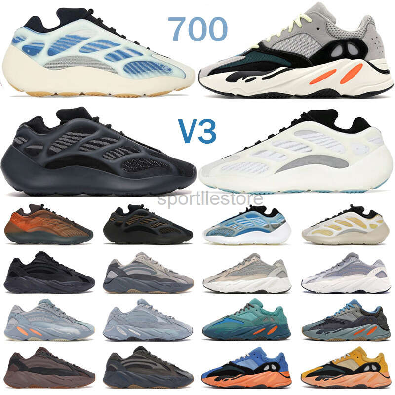 

Running Shoes Sport Sneakers Reflective Tephra Runner Solid Grey Black 2022 700 V2 V3 Inertia 3M yeezys Vanta yeezies Men Women Eur 36-45
