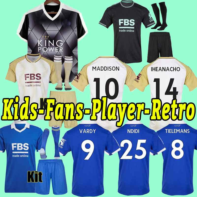 

XXXL 4XL 22/23 Leicester soccer jerseys City VARDY MADDISON NDIDI Daka TIELEMANS IHEANACHO BARNES Lookman 2022 2023 Football Shirts Men Uniforms Big Size, Away