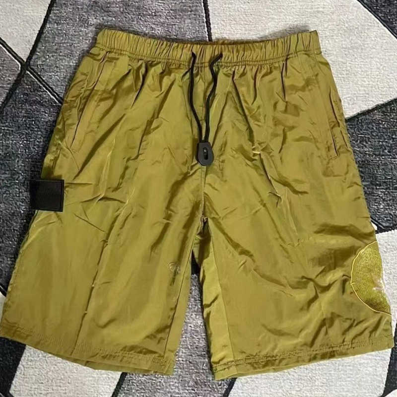 

22ssmens Shorts Designer Mesh Outdoor Brand Sports Pants Metal Nylon Quick Dry Men Women Loose Short Embroidered, Silver