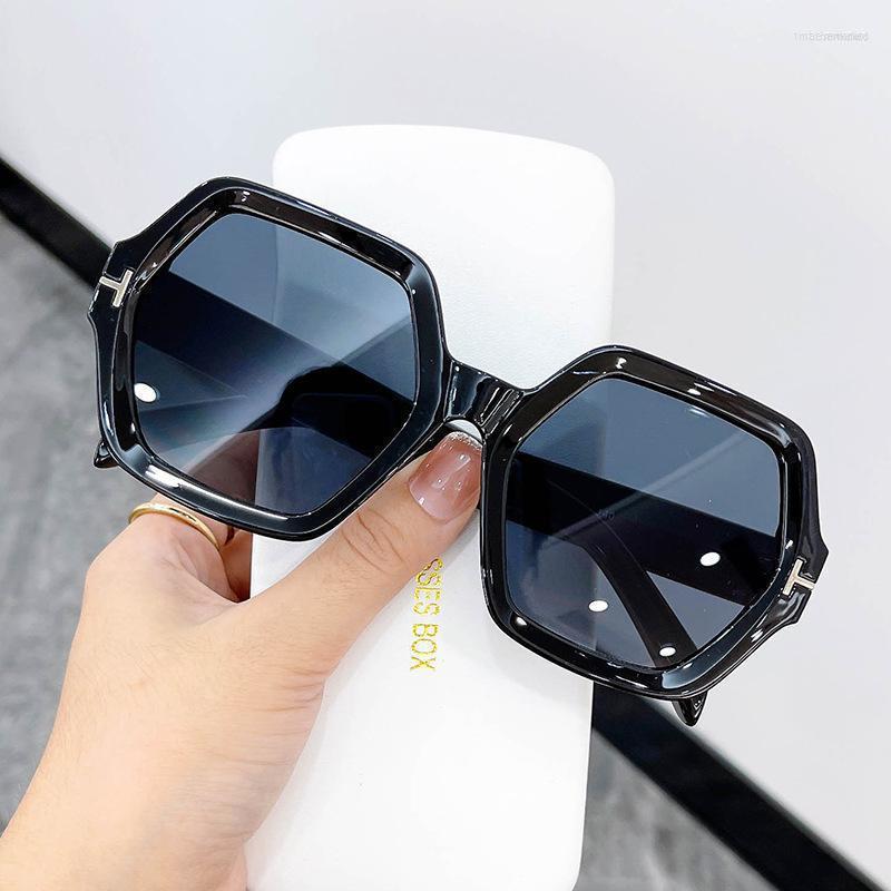 

Sunglasses Oversized Polygon T Men Vintage Octagon Big For Women Goggle Sun Glasses Ladies Gafas De SolSunglassesSunglasses