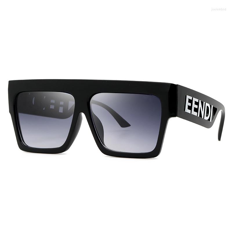 

Sunglasses Fashion Square Oversized For Women Men With Letters Vintage Big Frame Retro Luxury Designer Sun Glasses UV400 Eyewear