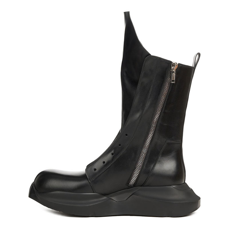 

Big Size Man Half Boots Designer Woman Boot Black Genuine Leather Men Fashion Boots