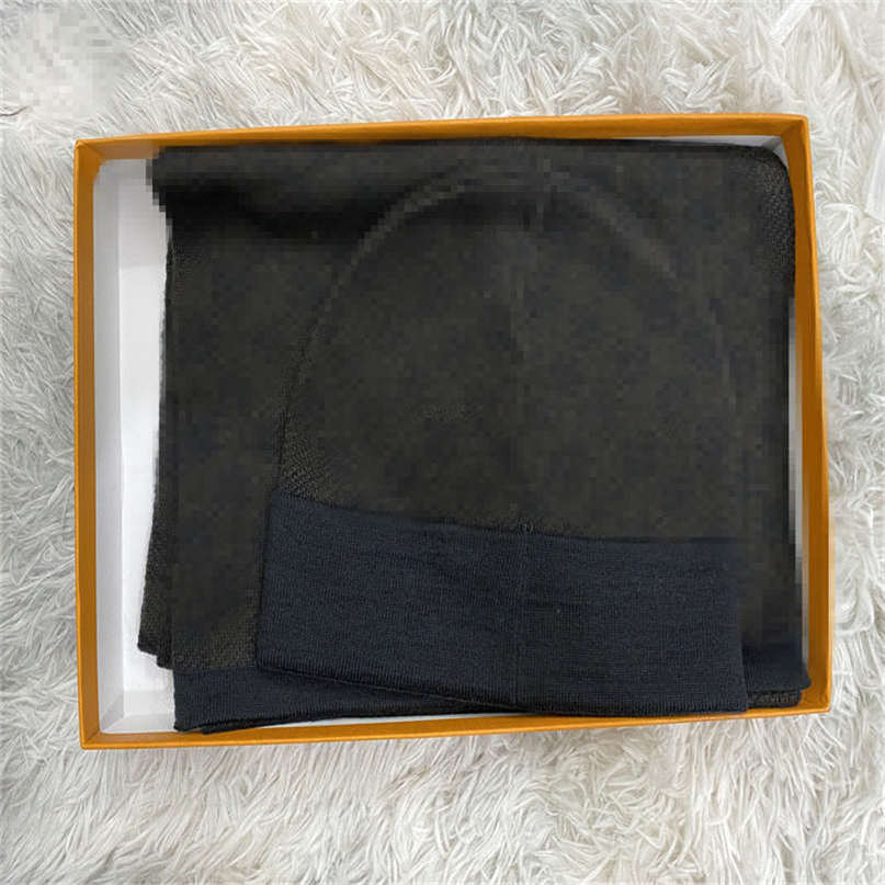 

2022 Fashion Accessories classic Hats Scarves Sets two piece warm New man beanie warm Skull Cap with box bllvv3