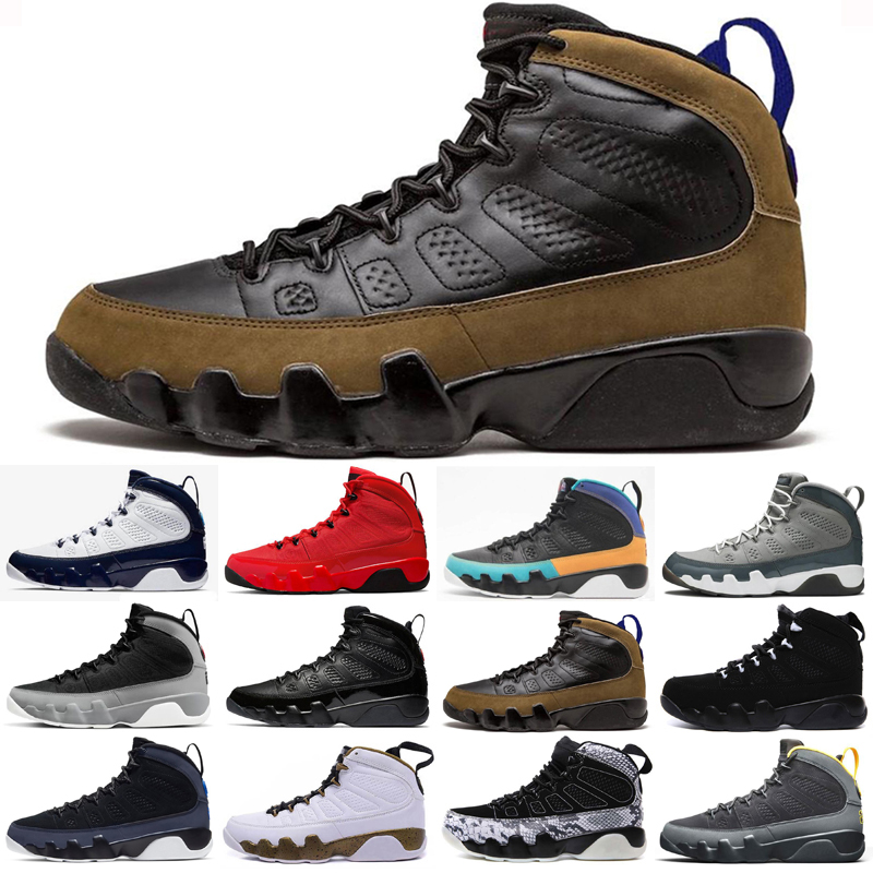 

2022 Men Basketball Shoes 9s jumpman 9 Particle Grey Change The World Chile Red University Gold Blue Olive Concord s mens trainers sports sneakers size 7-13, As photo 1