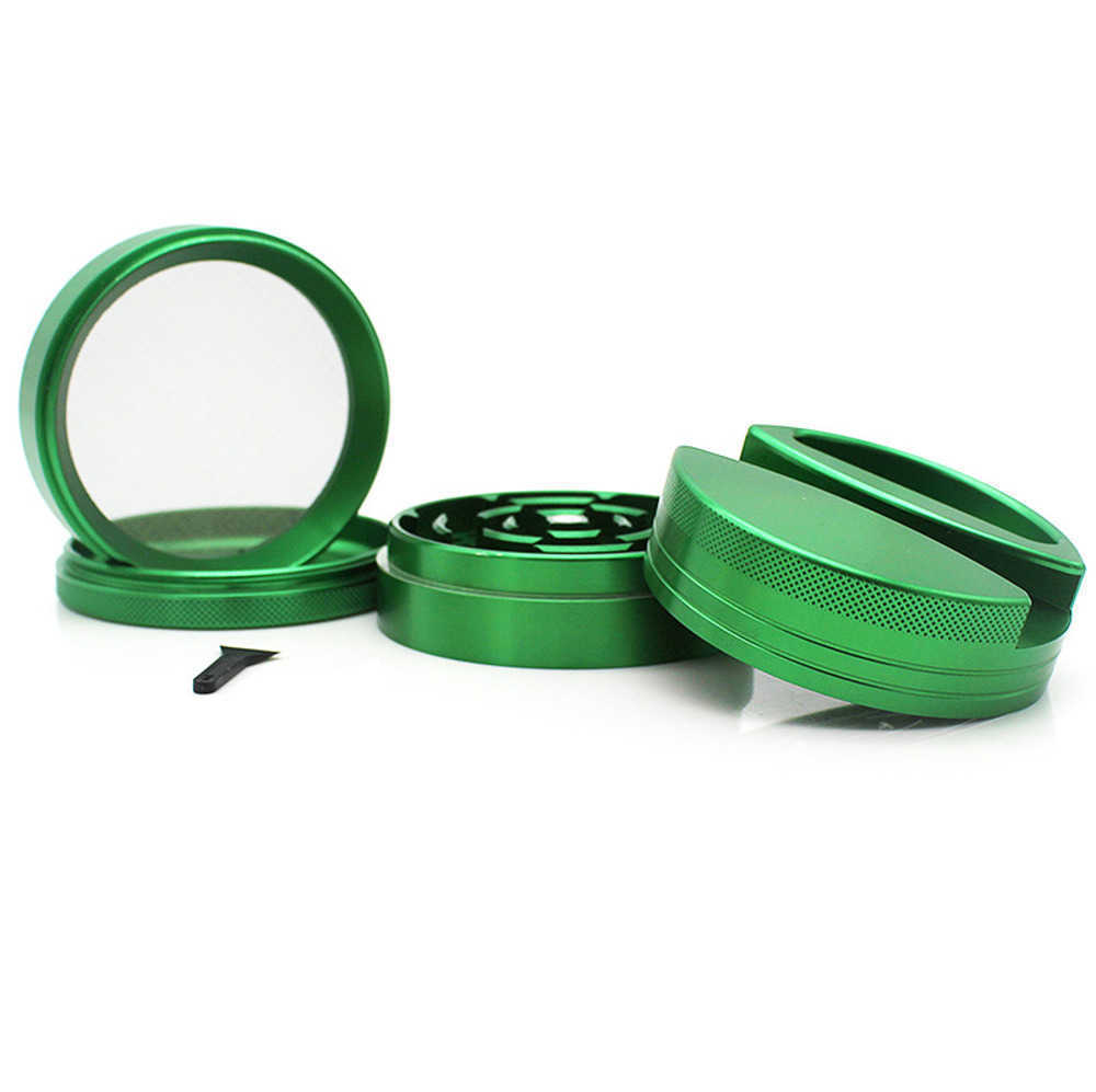 

Smoking Accessories Multifunctional cigarette grinders hold cigarette paper shredder Metal smoke grinder 63mm four layers