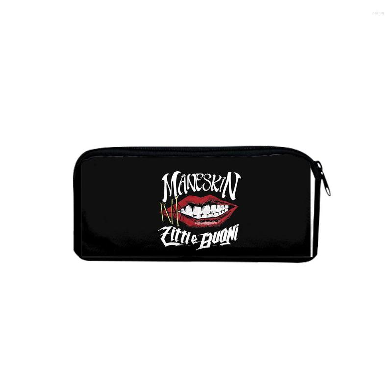 

Cosmetic Bags Pen Bag Maneskin ZITTI E BUONI 3D Printing Boy Girl Pencil Box Child Stationery Storage Simple Student, Diy