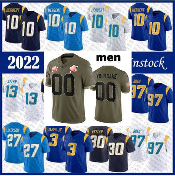 

Football Jerseys Los Angeles''Chargers''52 Khalil Mack 13 Keenan Allen 3 Derwin James Jr. 97 joey Bosa 10 Justin Herbert 30 Austin Ekeler 25 Joshua Kelley, Colour
