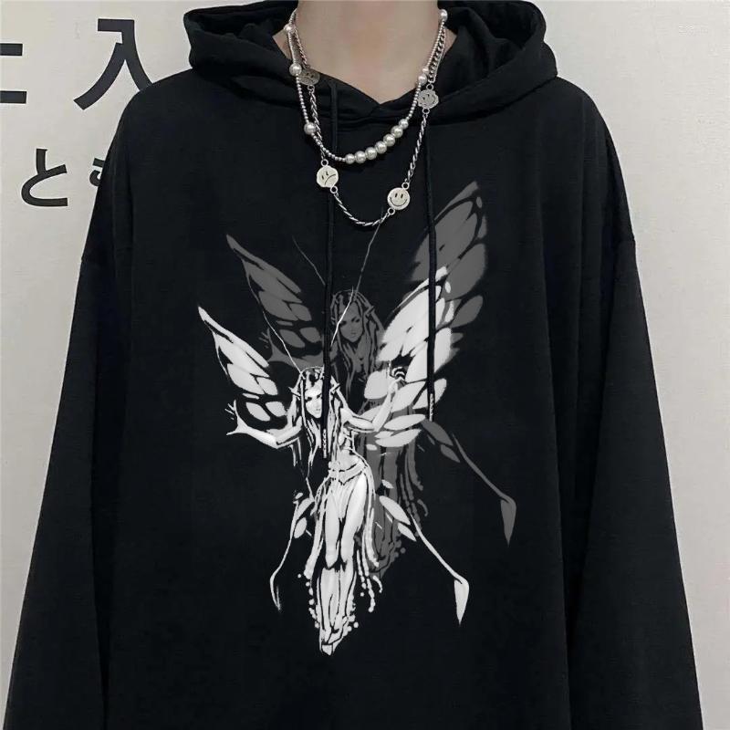

Women's Hoodies Women's & Sweatshirts Hip Hop Oversized Hoodie Vintage Sweatshirt Unisex Long Sleeve Sweater Gothic Print Clothes 2022, Beige