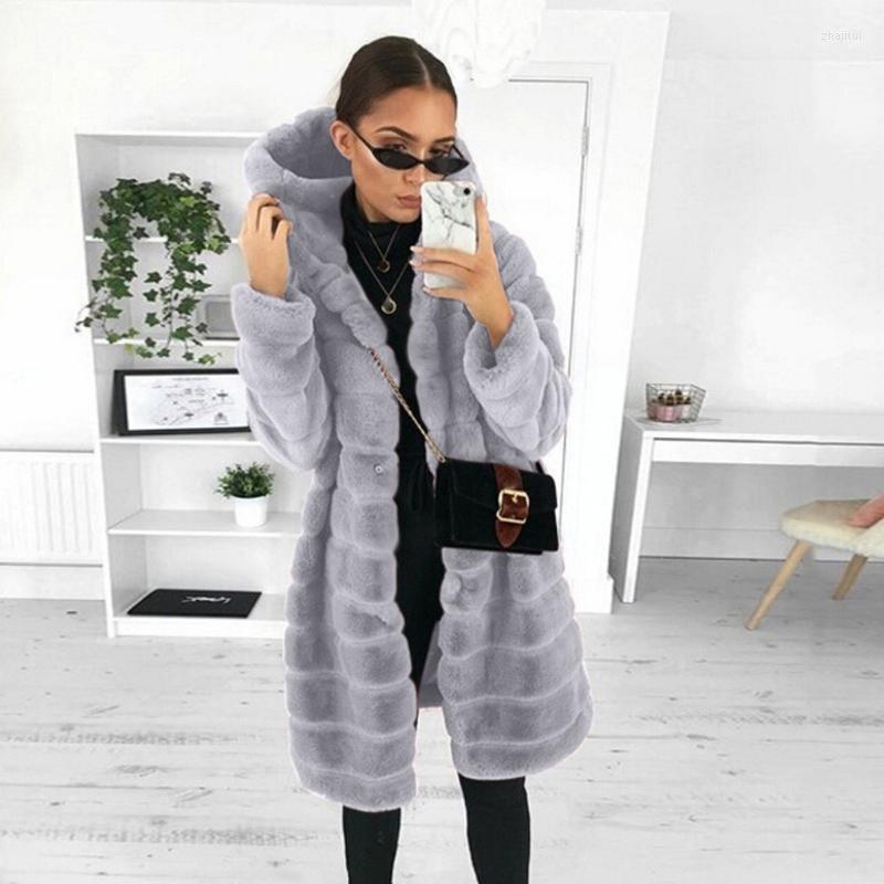 

Women' Fur Women' & Faux Winter Casual Solid Teddy Coat Women Long Sleeve Fleece Jacket Hooded Lamb Streetwear Outerwear Fourrure, Beige