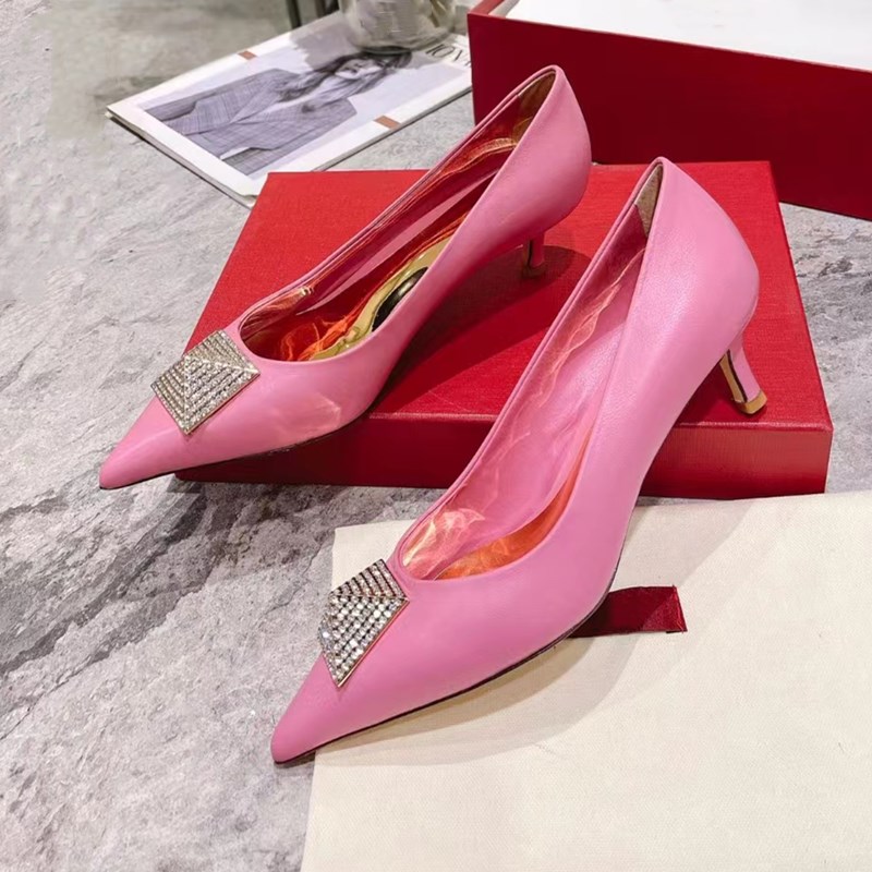 

Dress Shoes Pumps Rivets Shoes Formal Office Pointed Toe Women 'S Brand Designer Simple Party Wedding Sexy New 5cm Heel 35-41 Size, Greybox