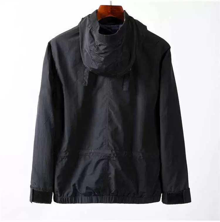 

Cptopstoneycptopy 2020ss spring and autumn hooded half zip pocket youth fashion konng gonng european and american leisure style mens jacket, Black