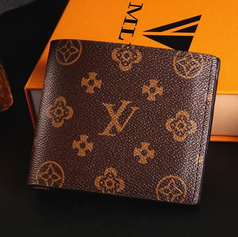 

Top Luxury Leather Wallets Fashion Designer Wallets Retro Handbag For Men Classic Card Holders Coin Purse Famous Clutch Wallet 60223, Bubble bag