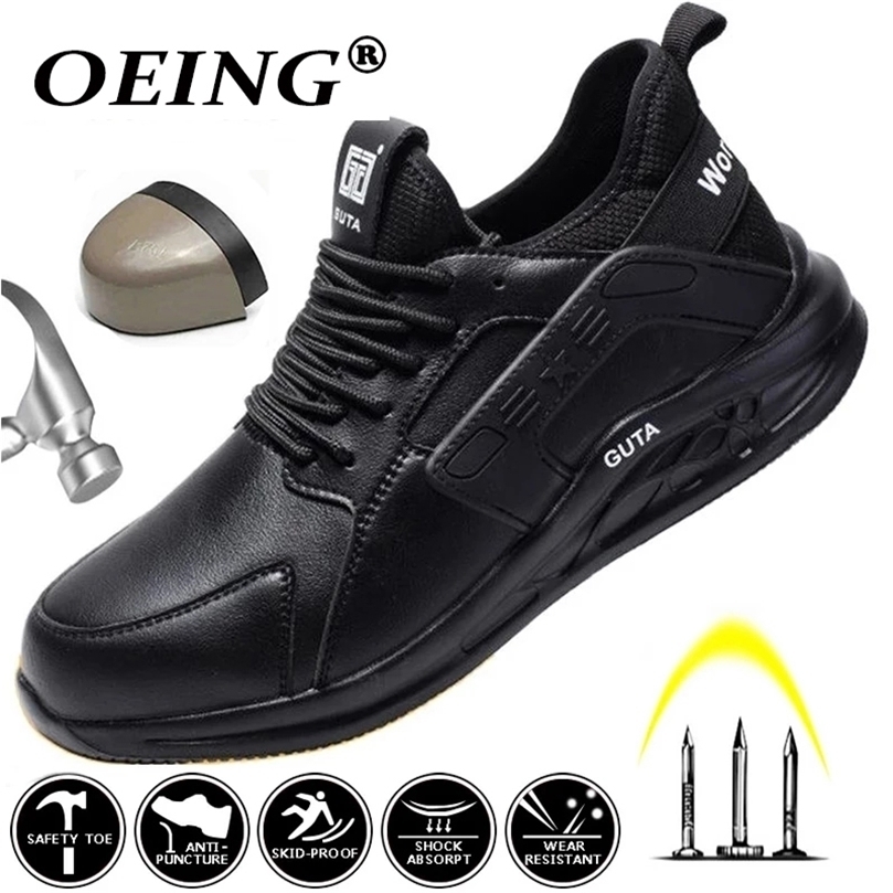 

Boots Mens Safety Shoes Winter Plus Velvet To Keep Warm Cold Waterproof SmashProof And PunctureProof Work Shoes Protective Boots 220930, Four seasons mesh