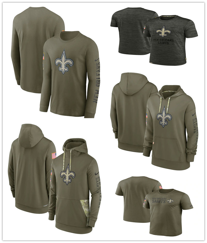 

Tees Tonal Pullover Hoodie New Orleans''Saints''MEN 2022 Salute to Service Therma Performance Pullover Long Sleeve T-Shirt, Black t-shirt