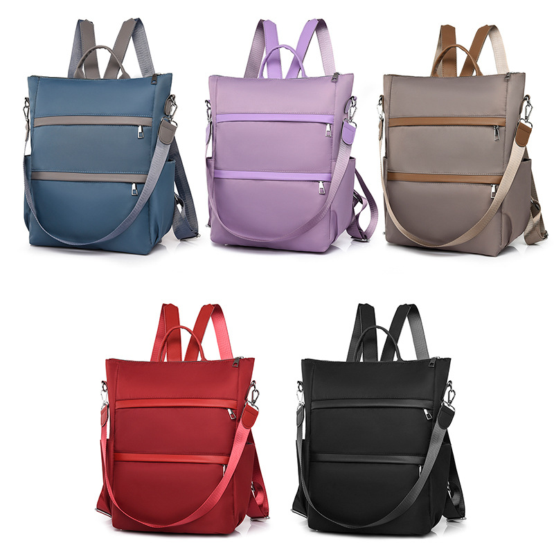 

Women Backpack Style Oxford Fashion Casual Bags Small Girl Schoolbag Business Laptop Backpack Charging Bagpack Rucksack Sport&Outdoor Packs 1284, Red