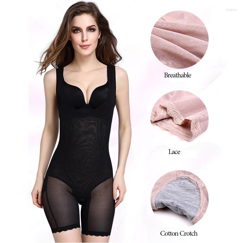 

Women's Shapers Women's Big Discount Bodysuit Thin Lace Sexy Shaper Slimming Underwear Modeling Strap Belt Corset Bodysuits Shapewear, Beige