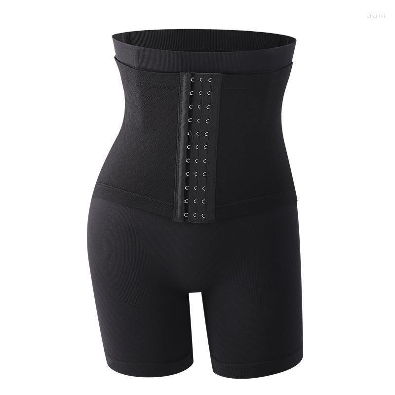 

Women's Shapers Women's Empire Control Panty Hooks Eyes Bustier Short Pants Slimming Corset Waist Shaper Postpartum Belly Band, Black