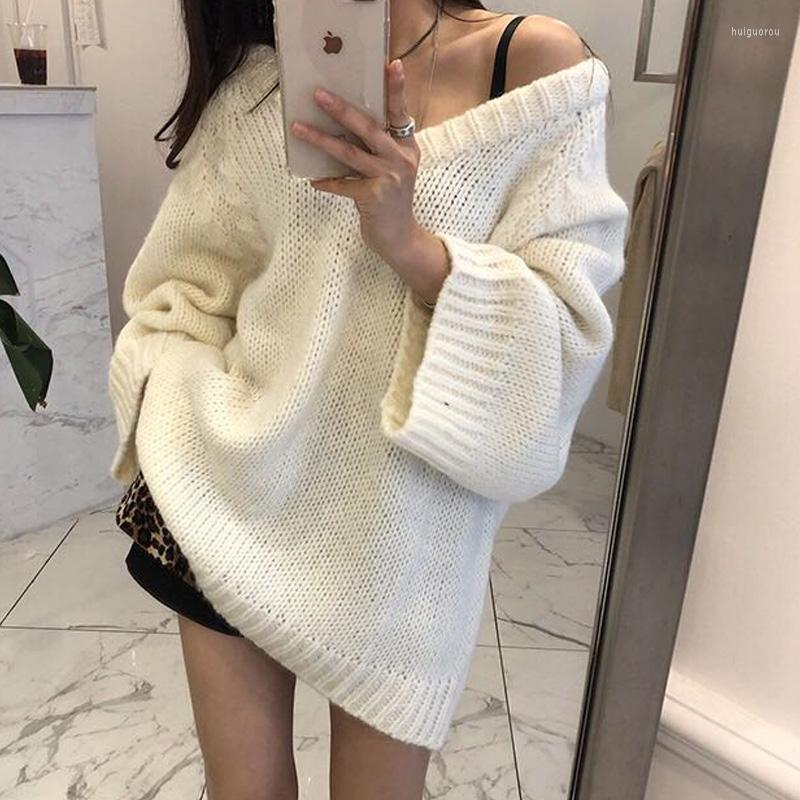 

Women's Sweaters Women's Oversize Sweater Women 2022 Autumn Winter Thick Plus Size Harajuku Pullovers Loose Jumper Soft Warm Pull Femme, Black
