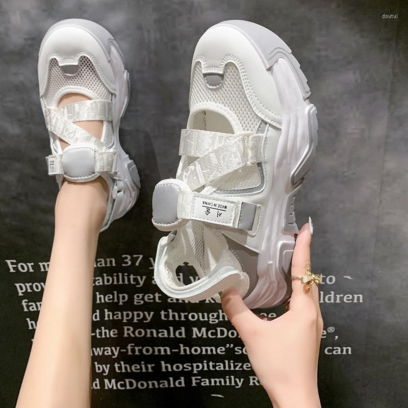 

Dress Shoes Women's 2022 Fashion Sandals Thick Bottom Hollow Out Breathable Casual Sports, Black