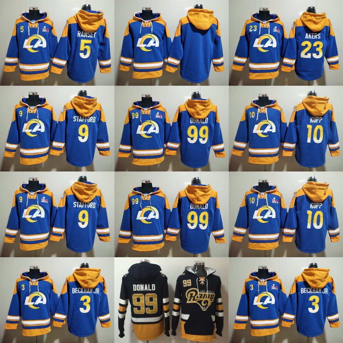 

Designer Stafford Hoodie Mens Kids Woman Winter Plush Sweater Beckham Hooded Ins Fashion Youth Students Spring and Autumn Ramsey Team Kupp Hoodies Akers Donald, Other hooded. tell me on order