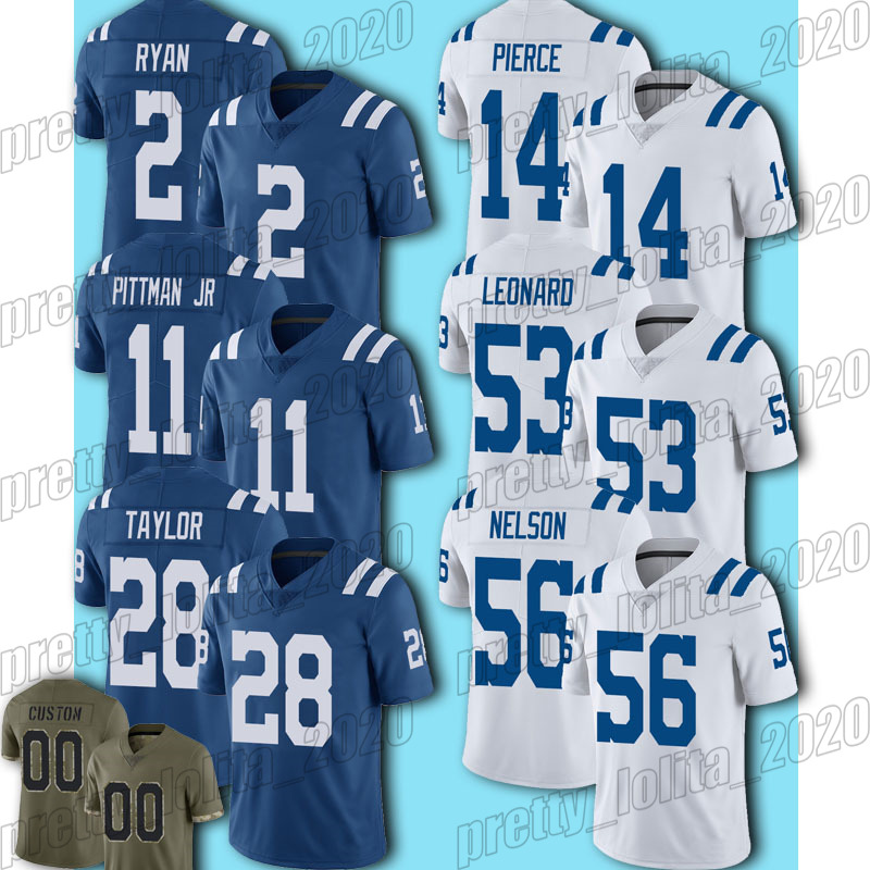 

Colts 28 Jonathan Taylor Football Jerseys Indianapolis Shaquille Leonard Matt Ryan Michael Pittman Jr Alec Pierce Jersey Quenton Nelson DeForest Buckner Ngakoue, Man custom jersey (xm)