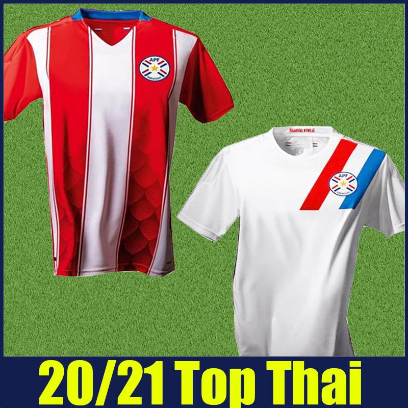 

Soccer jerseys 2020 2021 Paraguay Soccer Jerseys national team uniforms home away A.ROMERO F.BALBUENA M.ALMIRON football jerseys camiseta de, 2020 home