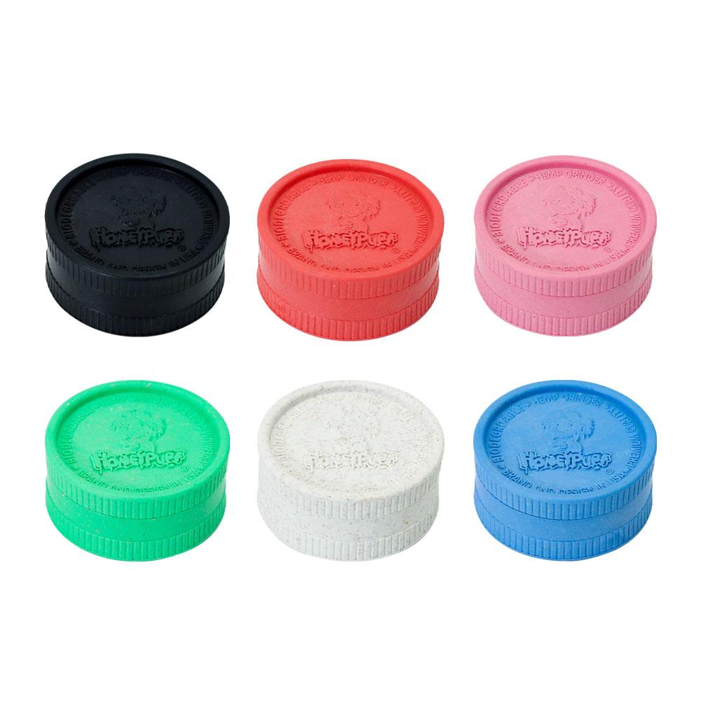 

Smoking Mini Plastic Grinder 2 Layer 56x24MM High Multicolor Durable Herb Grinder Wholesale Display Packing Smoke Accessory