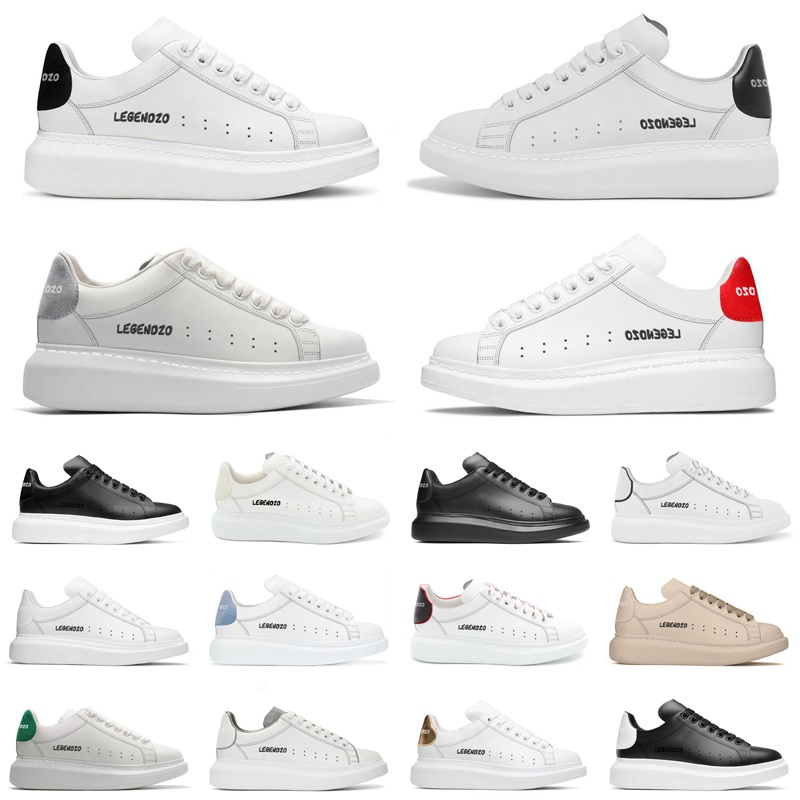 

2023 Designer Logo Oversized Casual Shoes White Black Leather Luxury Velvet Suede Womens Espadrilles Trainers mens women Flats Lace Up Platform, (13)