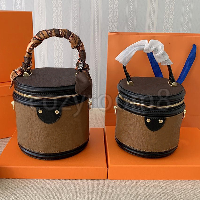 

Fashion Designers Cosmetic bag Luxury Women's Bags Rich barrels Real Leather Classic Presbyopic Handbags Borsess Cannes Petit Noe Modeling Crossbody Bucket Bag, Black