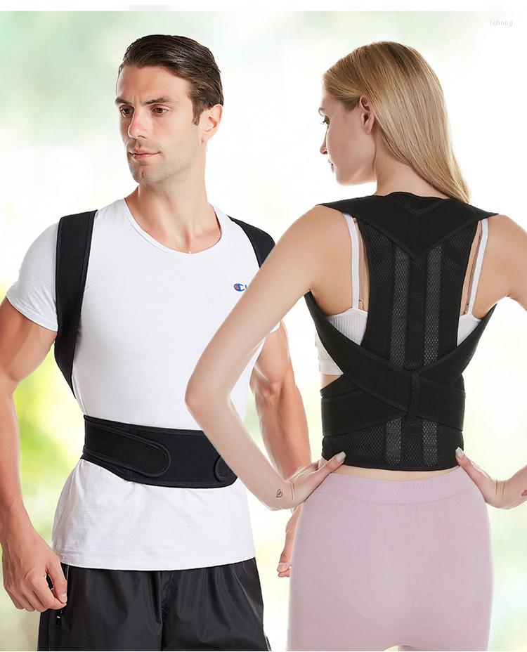 

Waist Support 2022 Posture Corrector Back Adjustable Adult Correction Belt Trainer Shoulder Lumbar Brace Spine Vest, Red