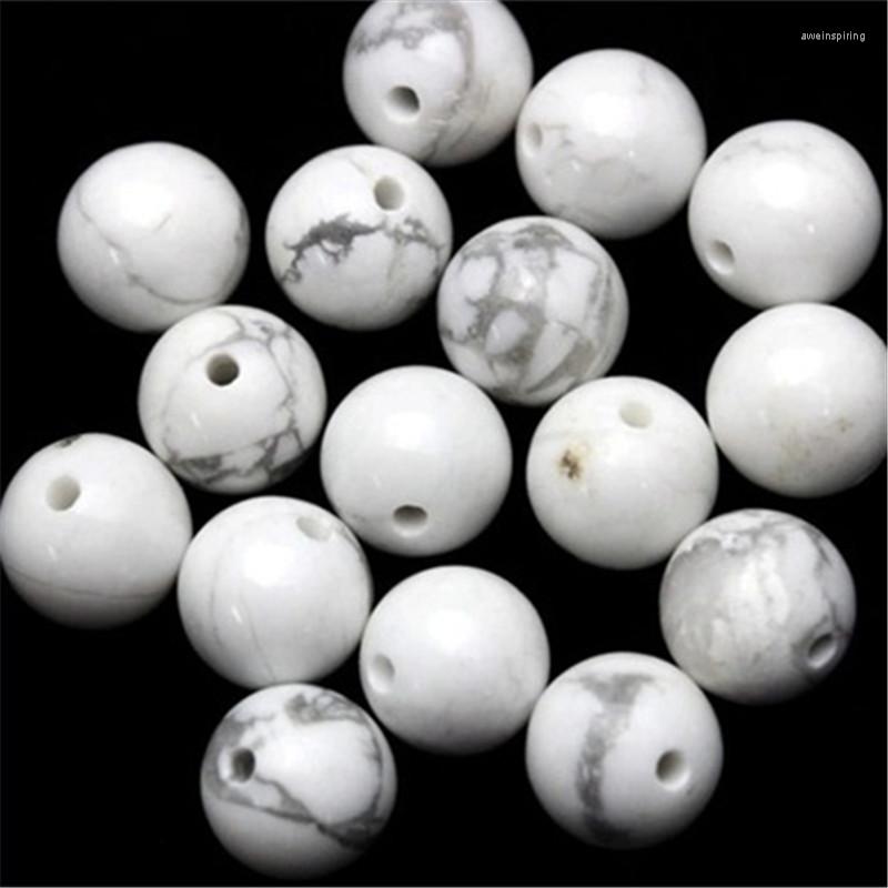 

Beads Round 4/6/8/10mm White Turquoise Loose For DIY Craft Bracelet Necklace Jewelry Making