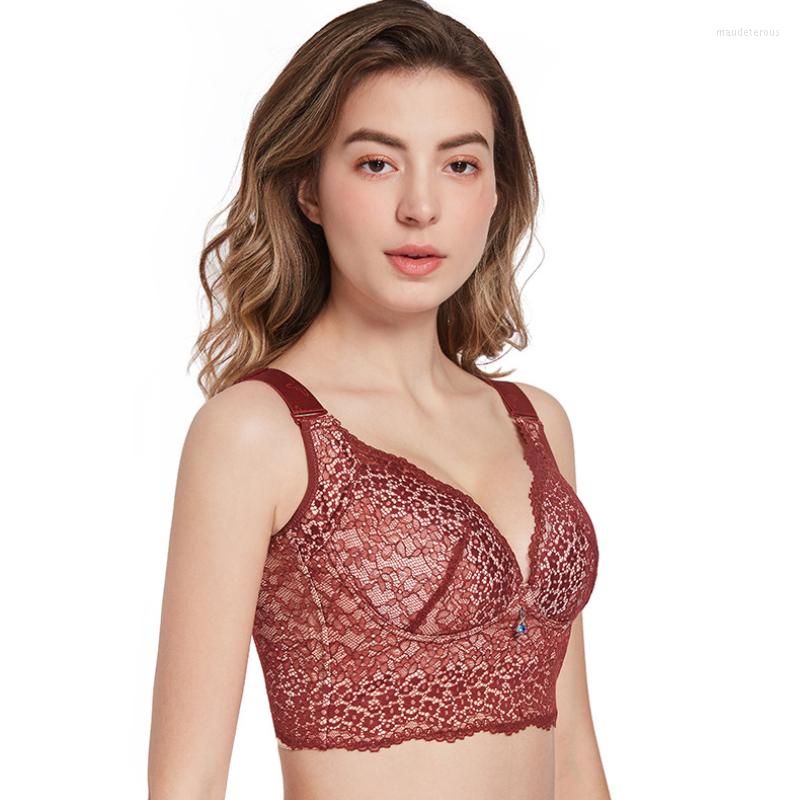 

Bras For Women Lingerie Lace Bra Push Up Wire Free Underwear Tops Plus Size Woman Clothes Sexy Backless, Black