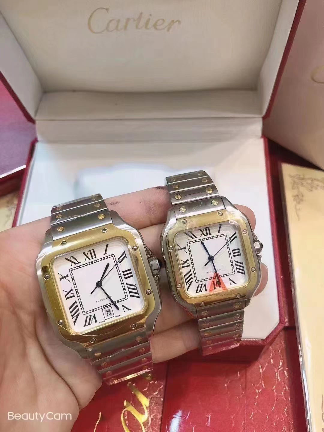 

Luxury Watch Square Watches 35mm Stainless Steel Mechanical Watches Case and Bracelet Fashion womens Male Wristwatch zc