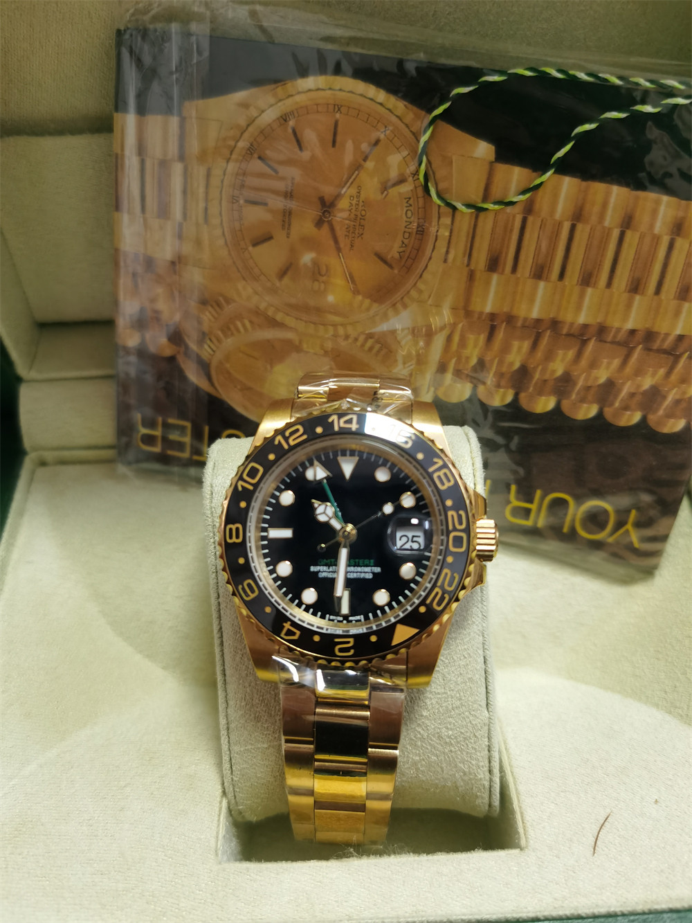 

With original box Men WristWatches AAA Mens Watches 126711CHNR Automatic Mechanical Watch Stainless Steel Blue Red Ceramic Sapphire Super luminous montre de luxe, Style 10 original box + watch