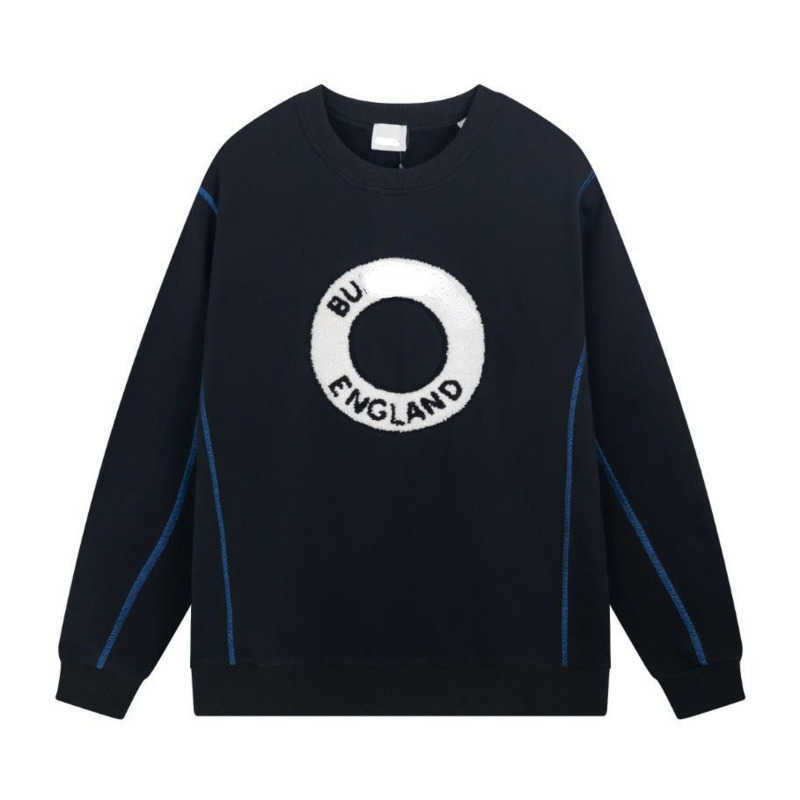 

22ss Designer Hoodie Mens Sweatshirt Burb Wood Embroidered Sweater Man Casual Pullover Coat Women, Navy