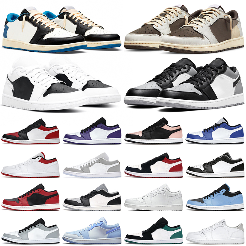 

Jumpman 1s basketball shoes travis scotts 1 lows Reverse Mocha Mochas Black Toe White Grey Cactus Jack Shadow men women trainers outdoor sports sneakers, Black white grey