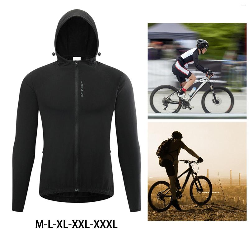 

Racing Jackets Reflective Windproof Men Cycling Jacket Breathable Road Mountain Bike Windbreaker Quick Dry Running Walking Hiking, Picture shown