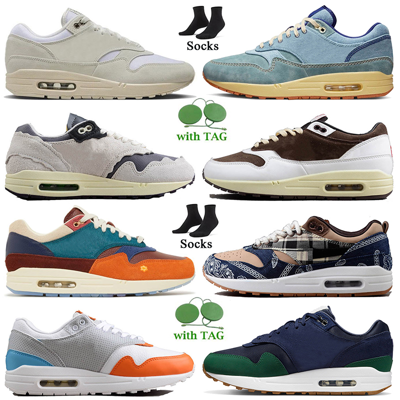 

2023 Designer 1 OG Men Running Shoes Patta 1s 87 Caxtus Jack Fragment Reverse Mocha Ironstone Kasina Won Ang Orange Dark Russet White Black Women Mens Trainer Sneakers, D33 og anniversary 36-45