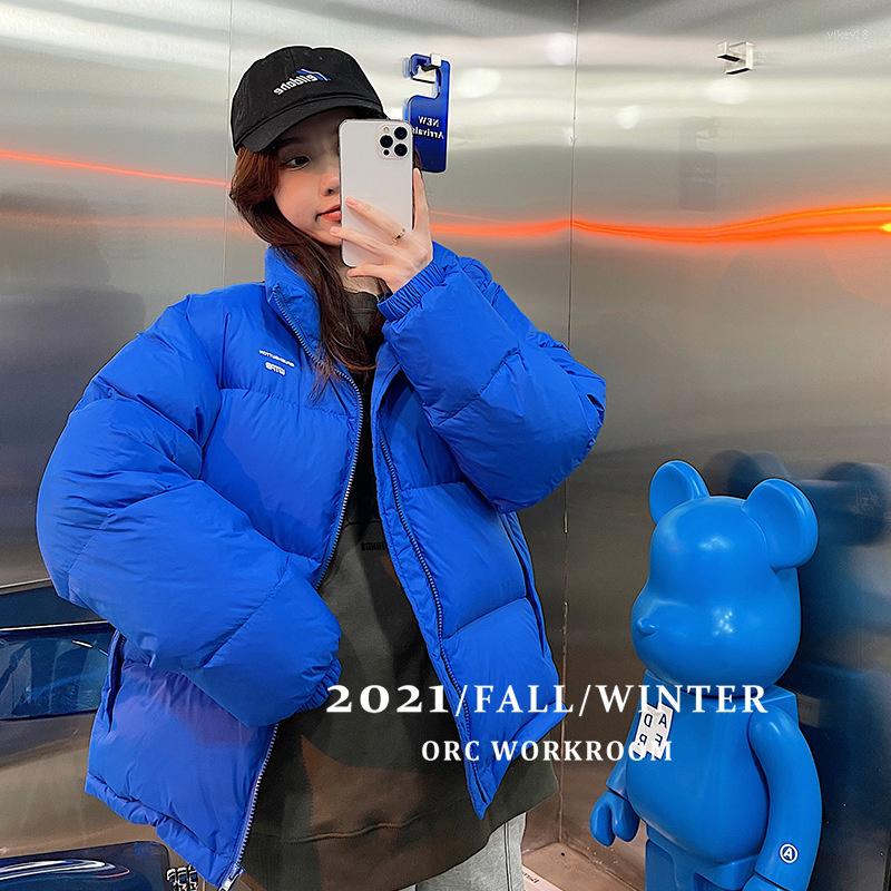 

Women's Trench Coats Pushbutton 21f / W Who Wears Looks Good Bi Winter Warm Windproof Bread Down Jacket, Black