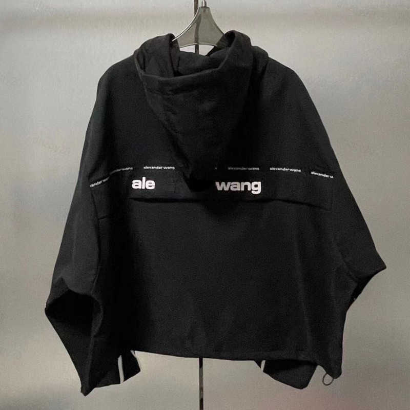 

Women' Hoodies Sweatshirts Wan Jacket Designer Top mens Windbreaker jackets wang Autumn Winter Hoodie Thin Windbreaker Letter Contrast Zipper Cardigan nan and wo, White