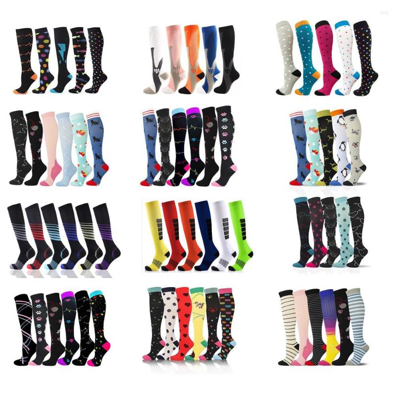 

Men's Socks Dropship Compression Wholesale Soccer Team Unisex Outdoor Running Cycling Long Pressure Stockings Fitness, 2 pairs omix002-4