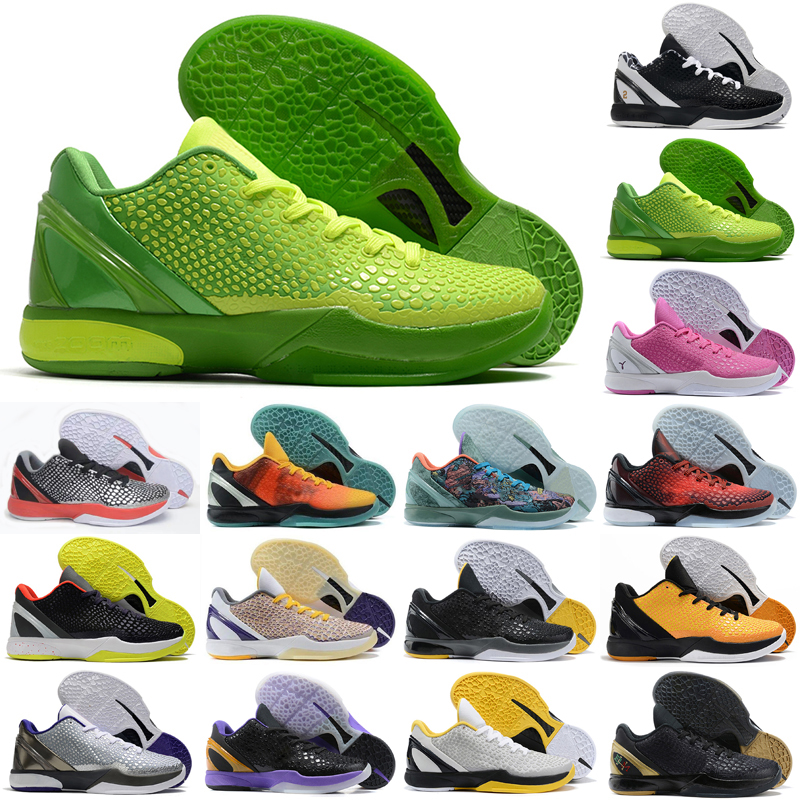 

Basketball Shoes Sneakers Black Pink Metallic Gold Mamba 6 Forever Mambacita Men Proto 6S Vi Grinch Think Sports Sneakers Outdoor shoe Size 7-12, As photo 1