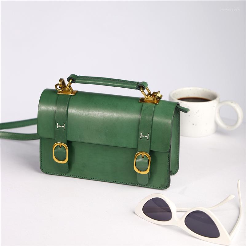 

Evening Bags Johnature Vintage Genuine Leather Women Small Messenger Bag Versatile Handmade Natural Soft Cowhide Handbag Casual Shoulder, Black