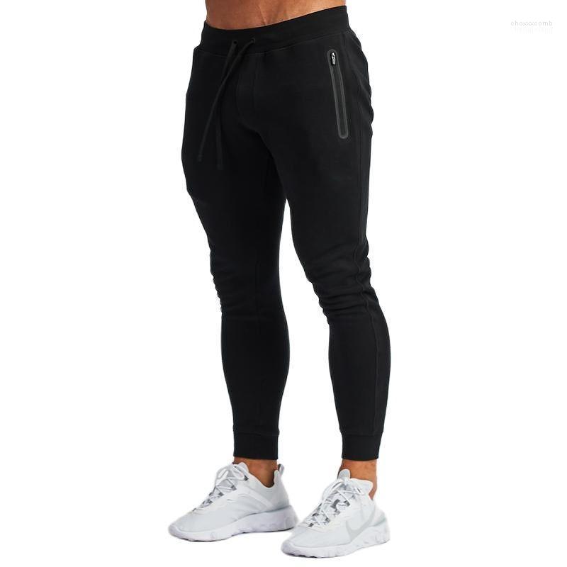 

Men's Pants Men's Jogging Training Spring And Fall Sports Casual Pure Color Cotton, Khaki