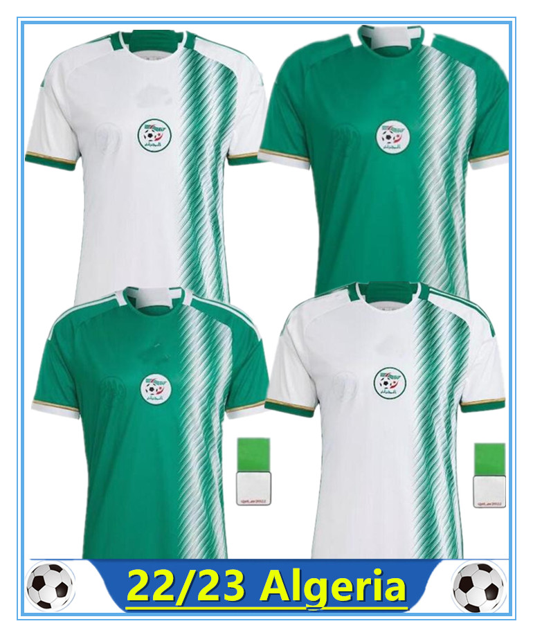 

22 23 Africa Cup Algeria #7 MAHREZ Soccer Jersey Home FEGHOULI BRAHIMI BELAILI BOUNEDJAH