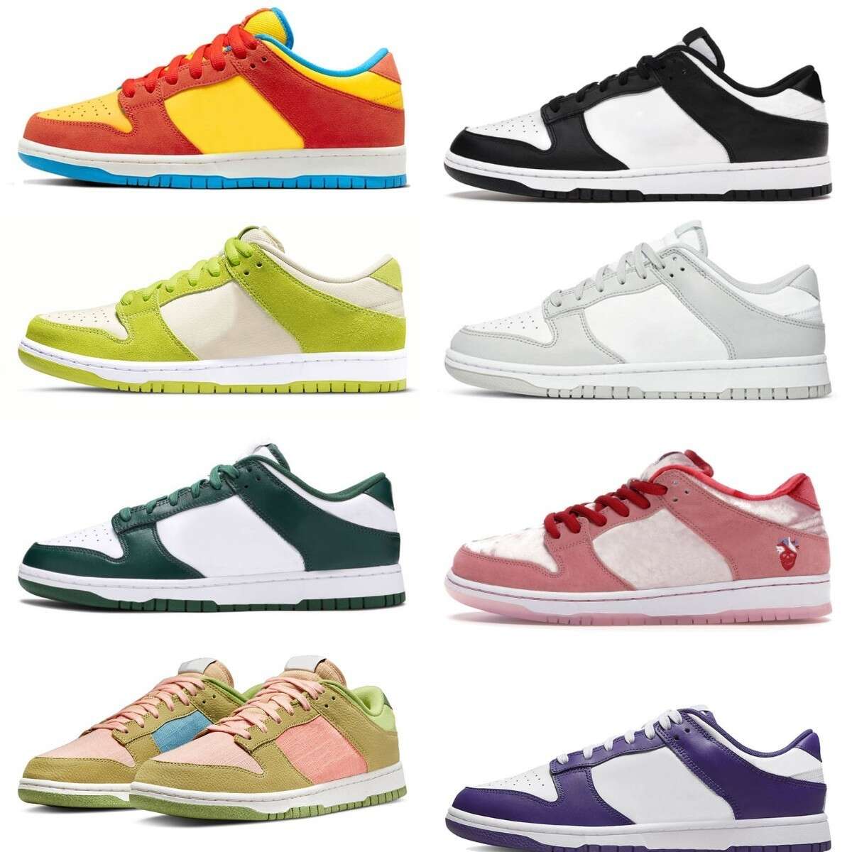 

Designer Low Height Classic Sb Increasing Running Shoes Shoes Dunkes Bart Simpson Paisley Unc World Champ Women Men Strangelove Union Sports Black White Green, Please contact us
