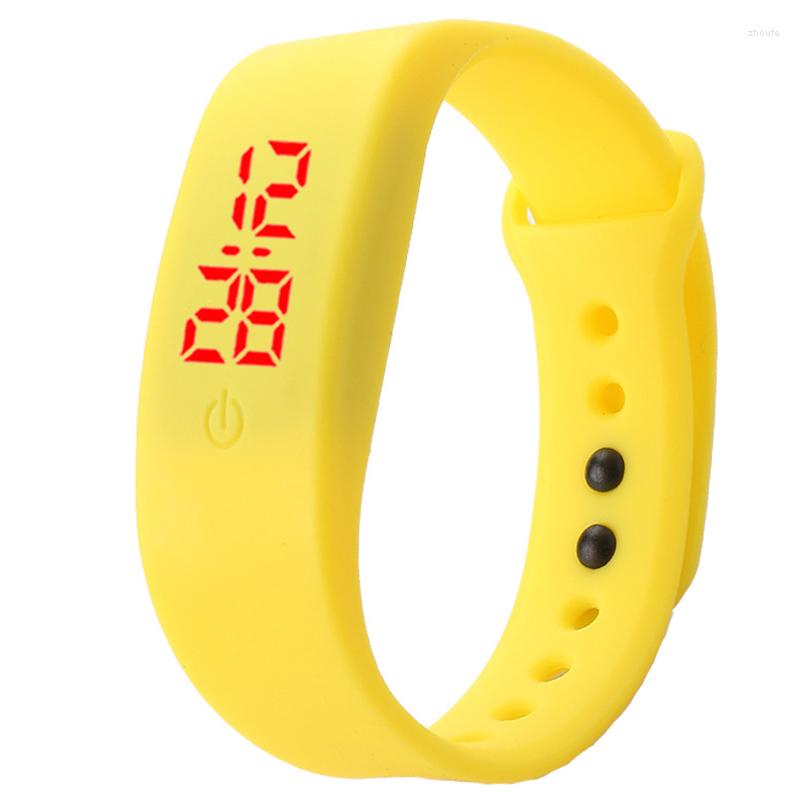 

Wristwatches Klok Relogio Digitale Heren Horloge Vrouwen Horloges Montre Homme Sport Hand Ring Armband Led Display Mode Elektronische, Red