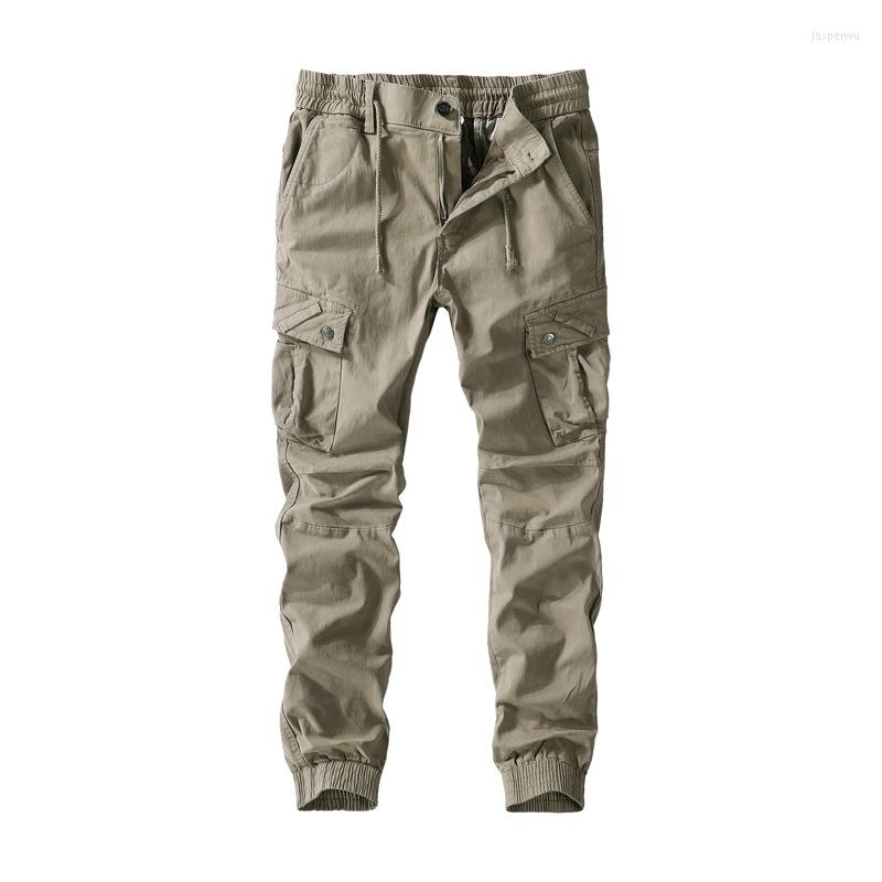 

Men's Pants Casual Men Military Tactical Joggers Cargo Multi-Pocket Outdoor Hiking Trekking Sweatpants Solid Color Male Trousers, Black