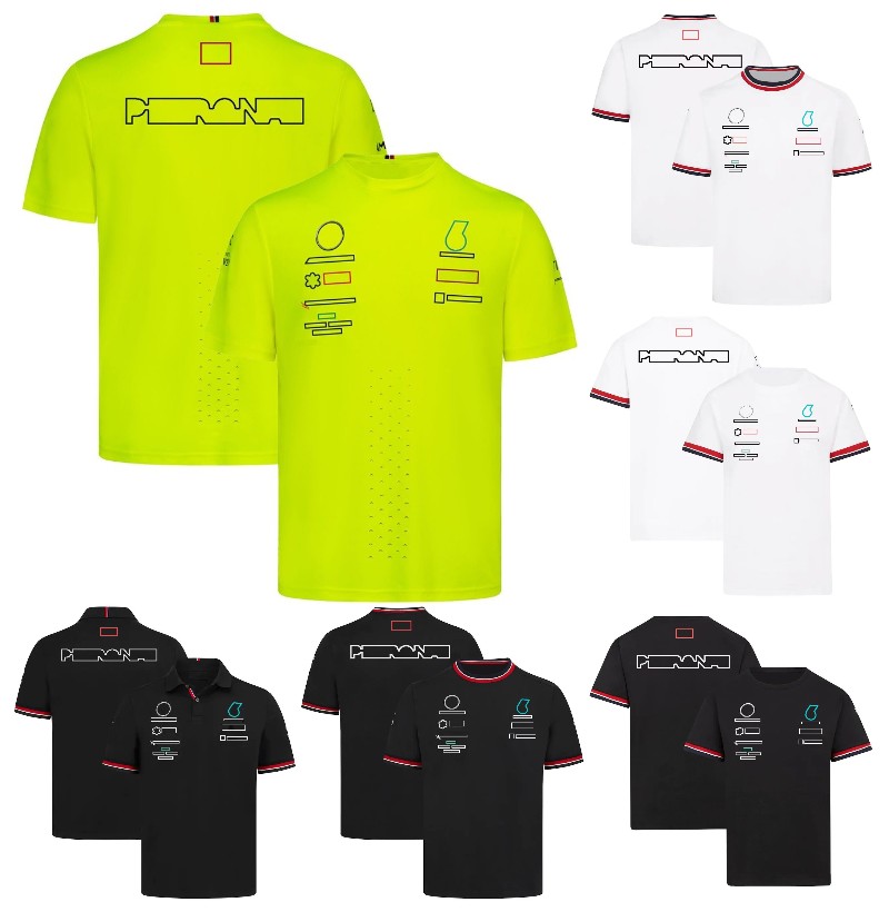 

2022 F1 Driver T-Shirts Formula 1 Team T-Shirt Racing Fans Breathable Polo Shirts Summer Men's Women's Fashion Casual Lapel T-Shirt Customizable